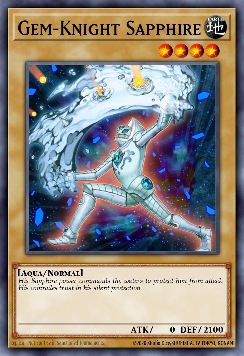 Gem-Knight Sapphire Yu-Gi-Oh card