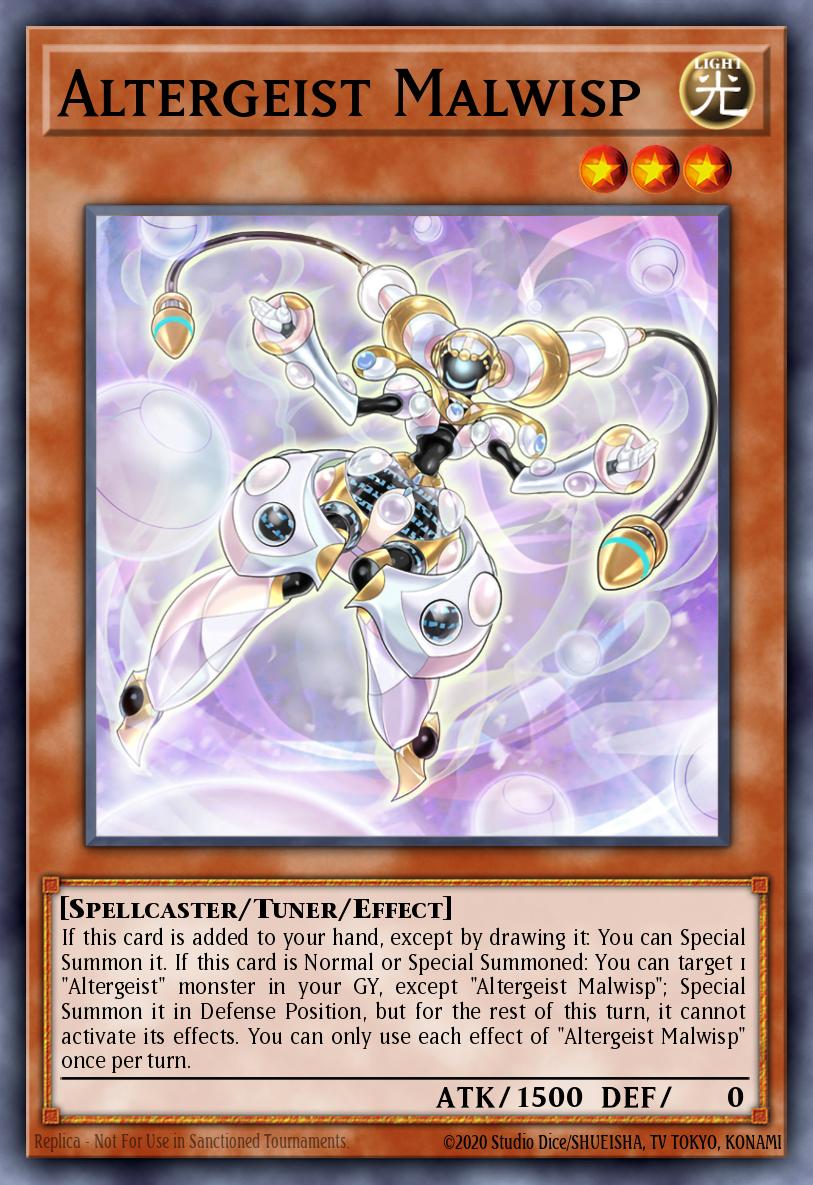 Altergeist Malwisp Yu-Gi-Oh card