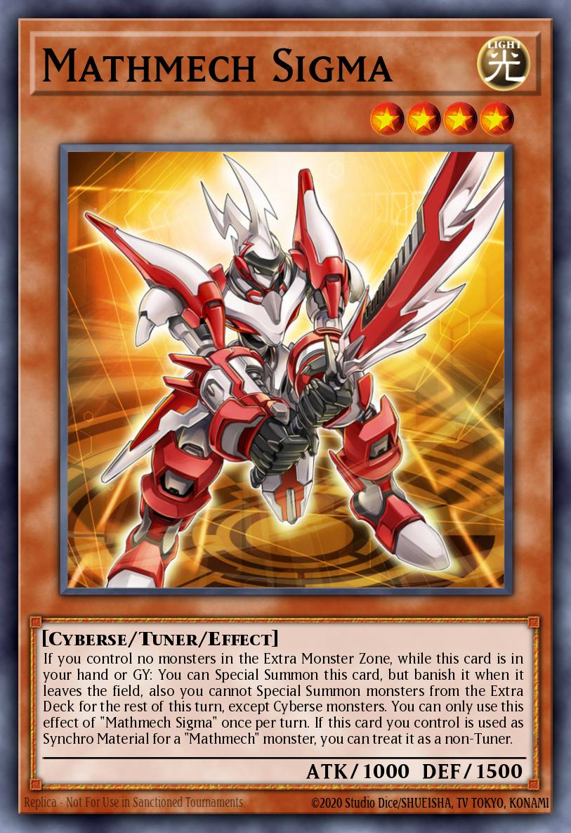 Mathmech Sigma Yu-Gi-Oh card