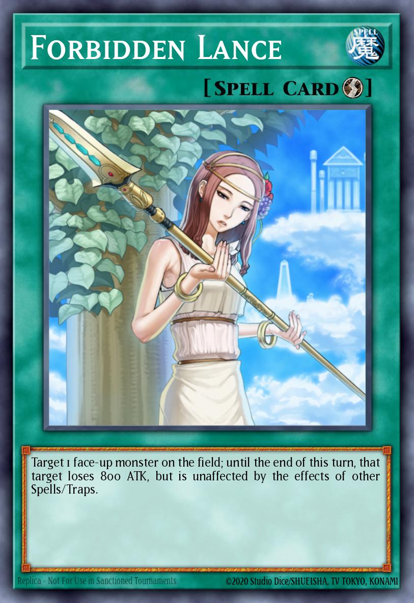 Forbidden Lance Yu-Gi-Oh card