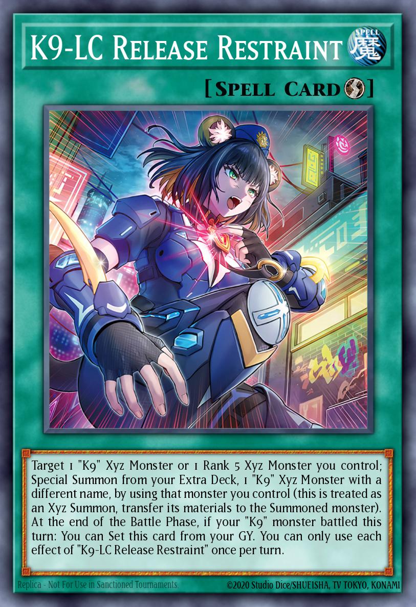K9-LC Release Restraint Yu-Gi-Oh card
