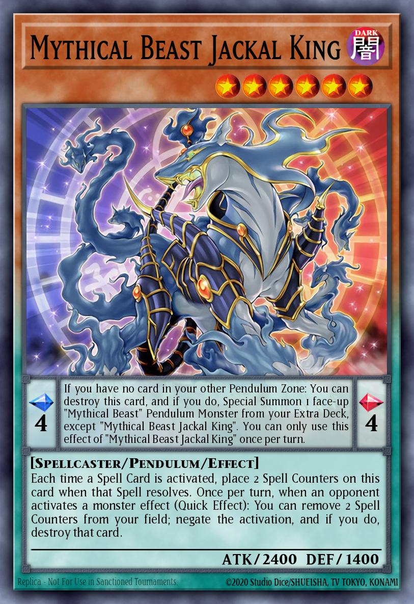 Mythical Beast Jackal King Yu-Gi-Oh card