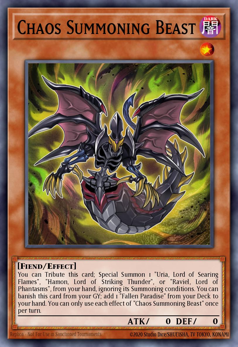 Chaos Summoning Beast Yu-Gi-Oh card