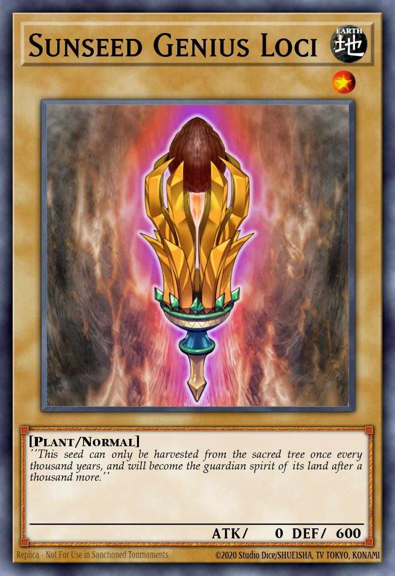 Sunseed Genius Loci Yu-Gi-Oh card