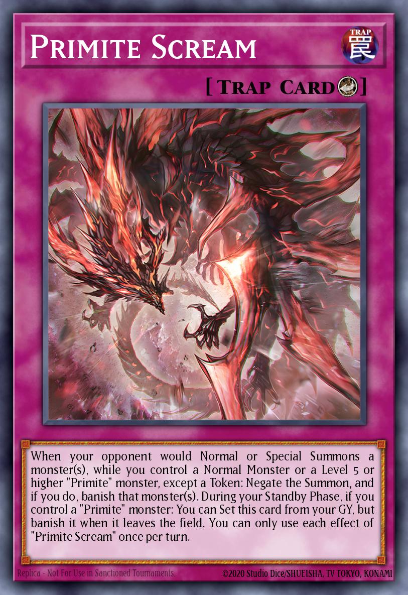 Primite Scream Yu-Gi-Oh card