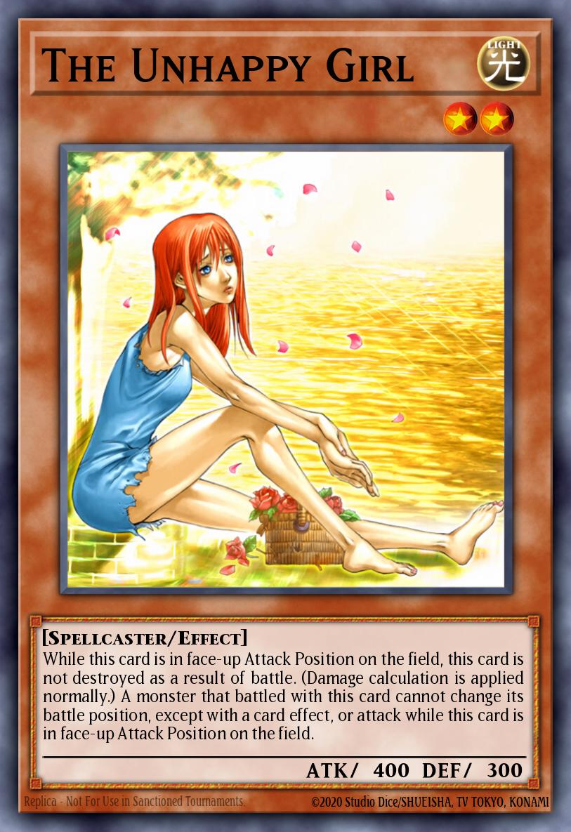 The Unhappy Girl Yu-Gi-Oh card