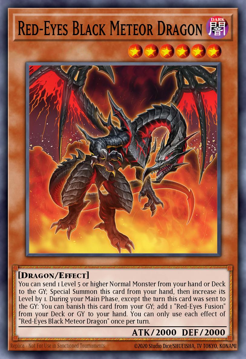 Red-Eyes Black Meteor Dragon Yu-Gi-Oh card