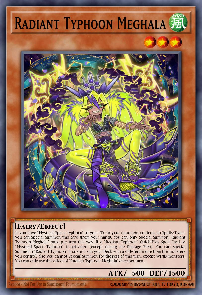 Radiant Typhoon Meghala Yu-Gi-Oh card