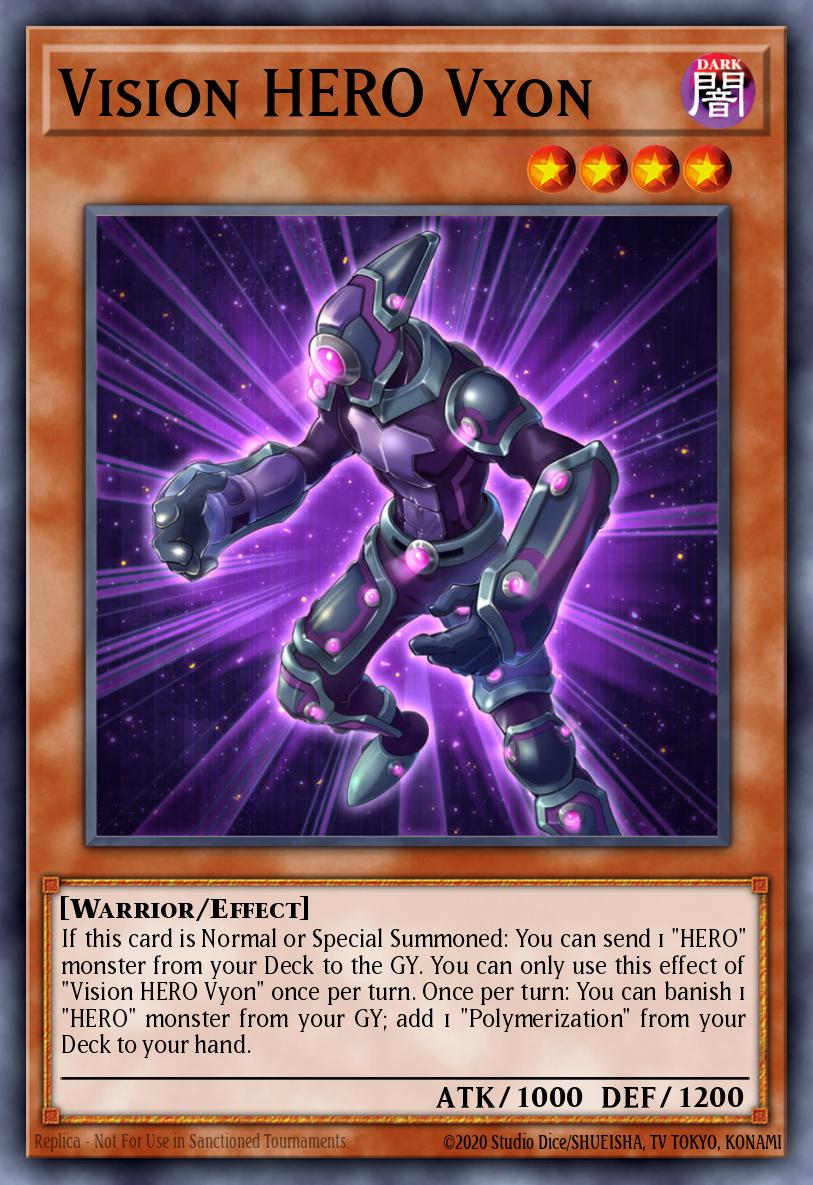 Vision HERO Vyon Yu-Gi-Oh card