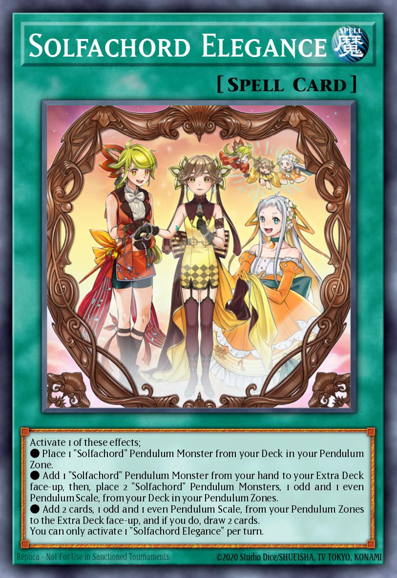 Solfachord Elegance Yu-Gi-Oh card