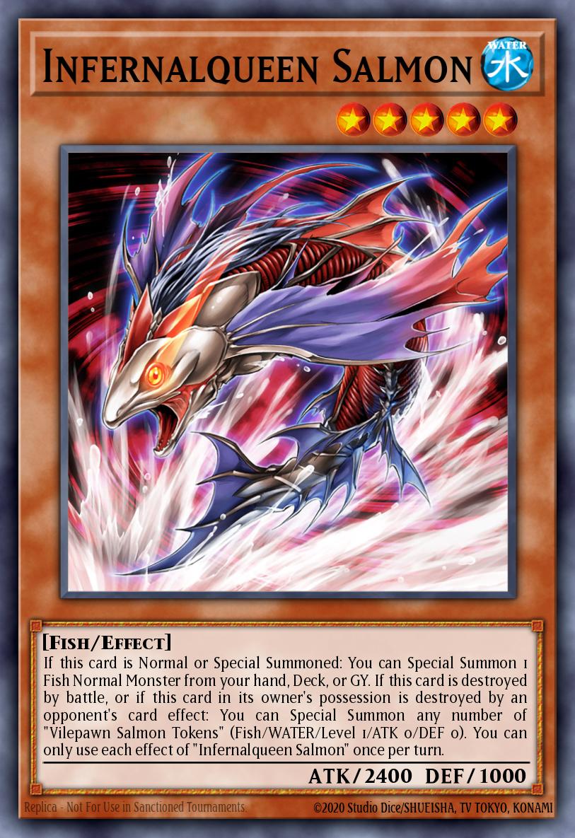 Infernalqueen Salmon Yu-Gi-Oh card