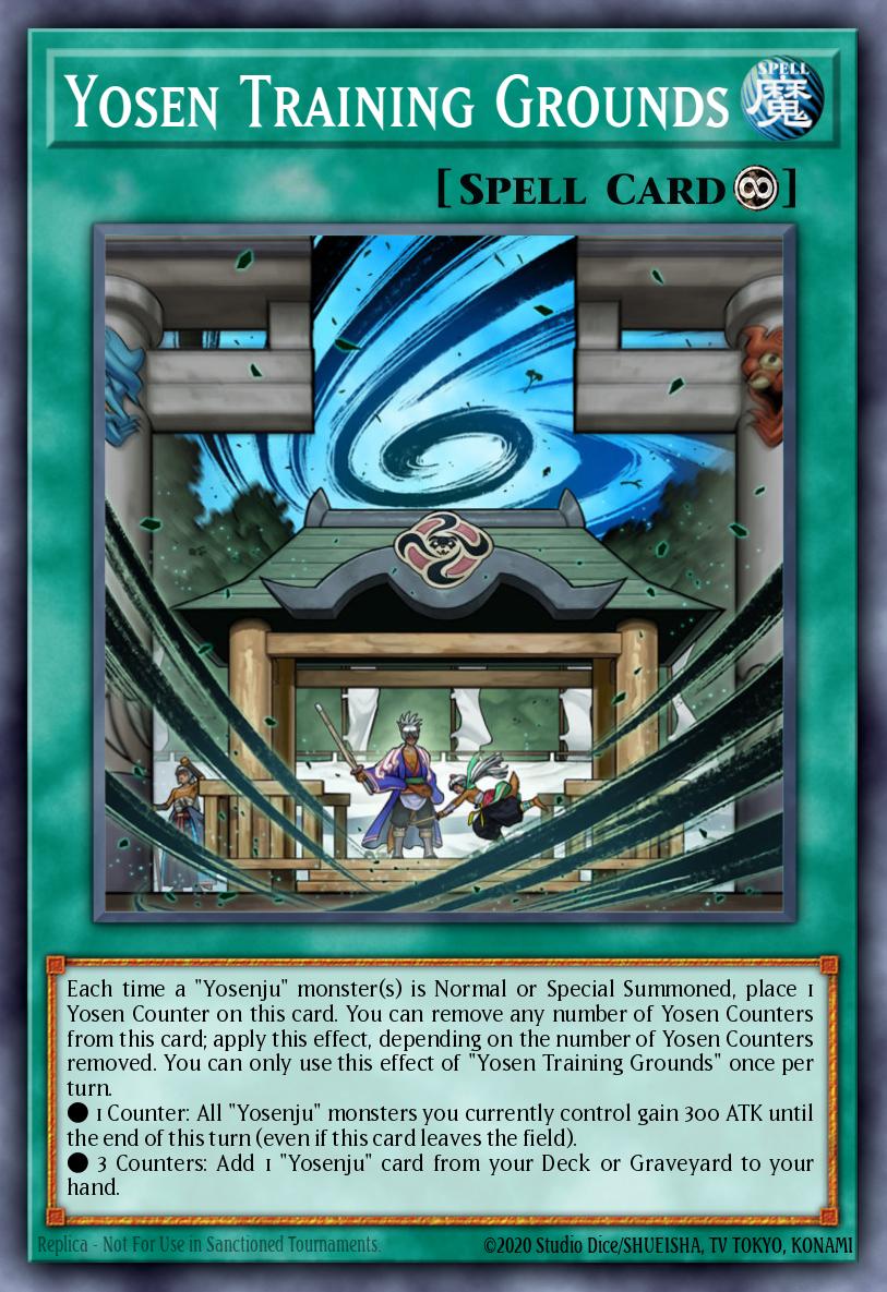 Yosen Training Grounds Yu-Gi-Oh card