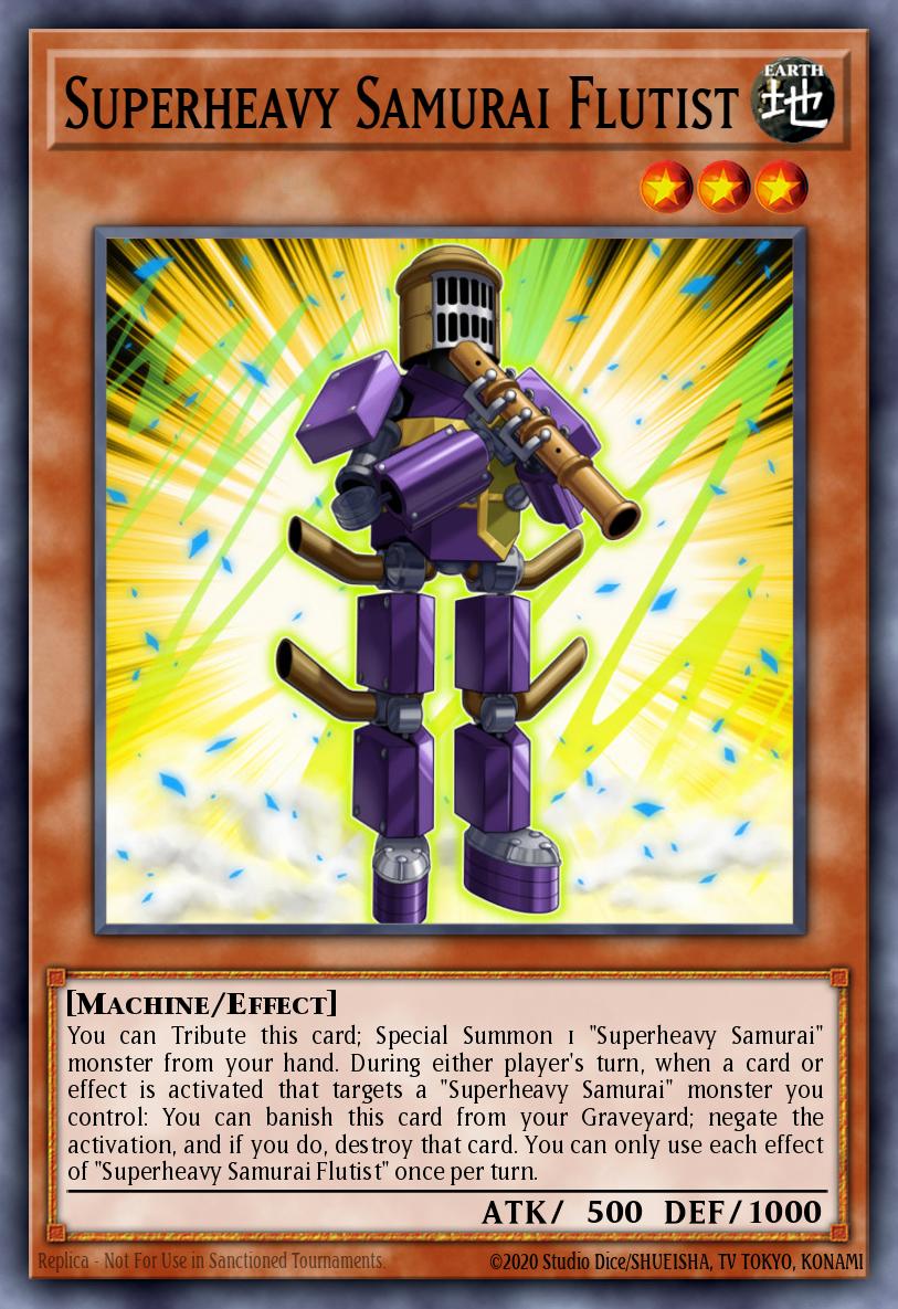 Superheavy Samurai Flutist Yu-Gi-Oh card