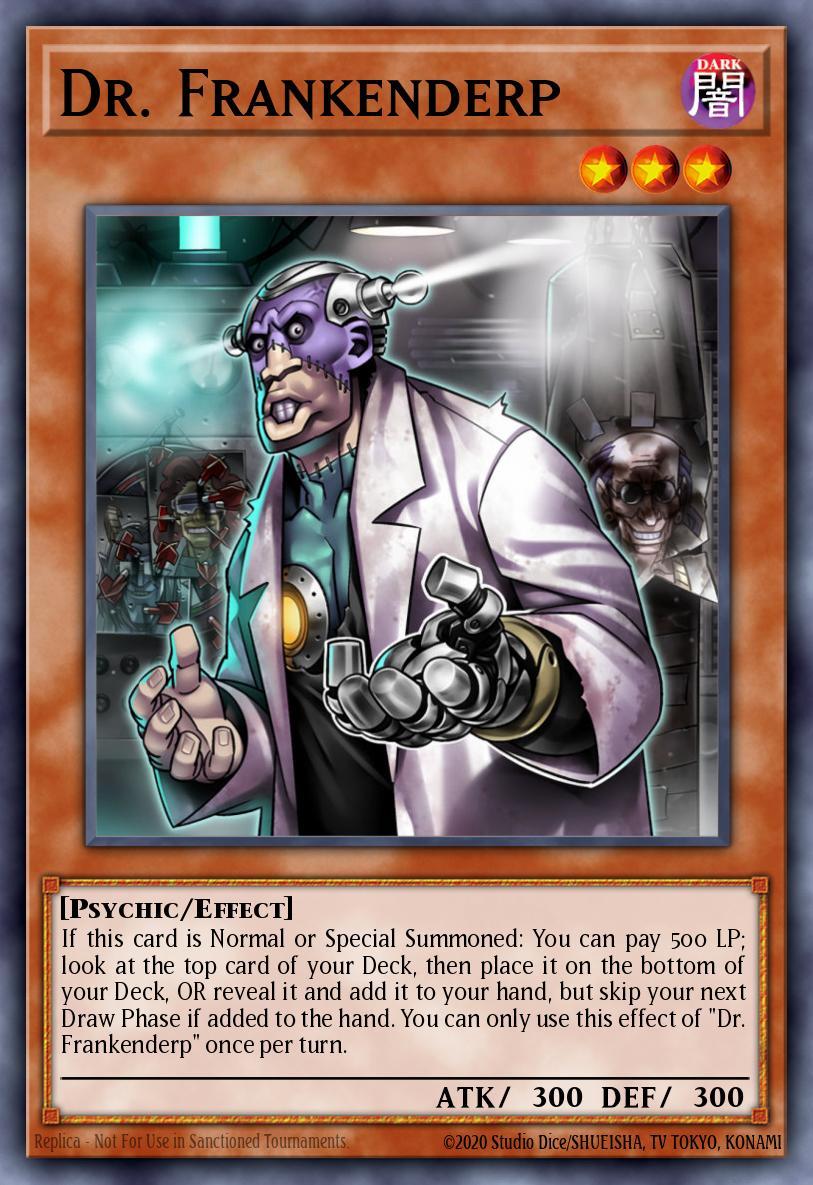 Dr. Frankenderp Yu-Gi-Oh card