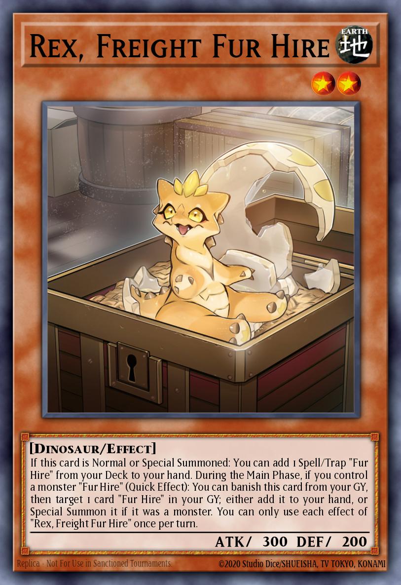 Rex, Freight Fur Hire Yu-Gi-Oh card