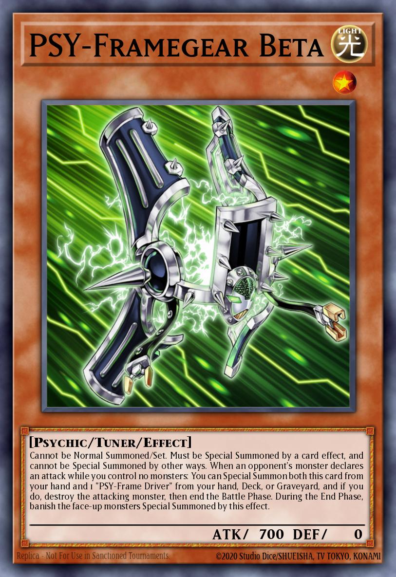 PSY-Framegear Beta Yu-Gi-Oh card