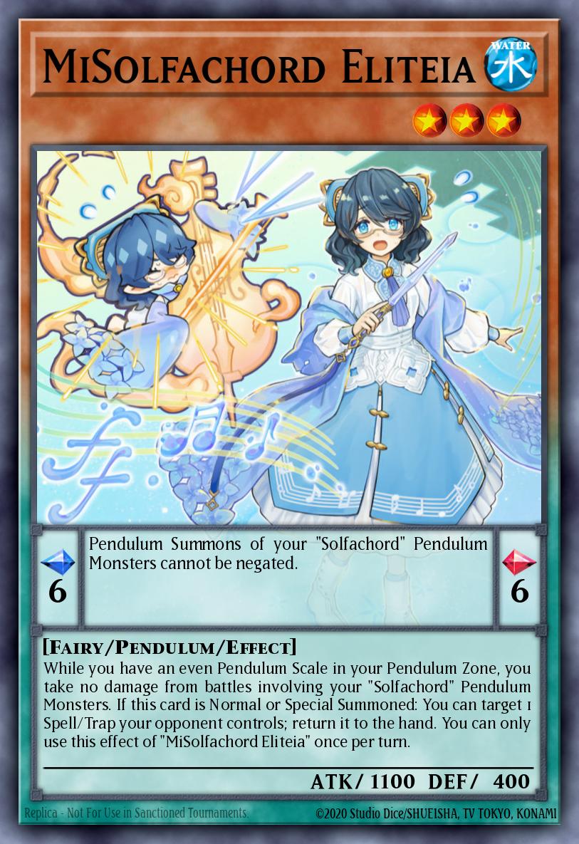 MiSolfachord Eliteia Yu-Gi-Oh card