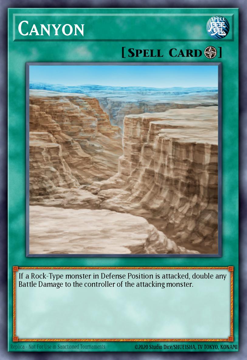 Canyon Yu-Gi-Oh card