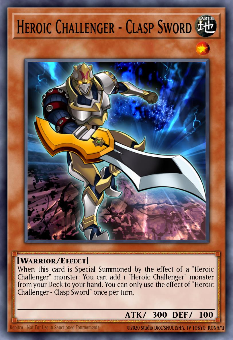 Heroic Challenger - Clasp Sword Yu-Gi-Oh card