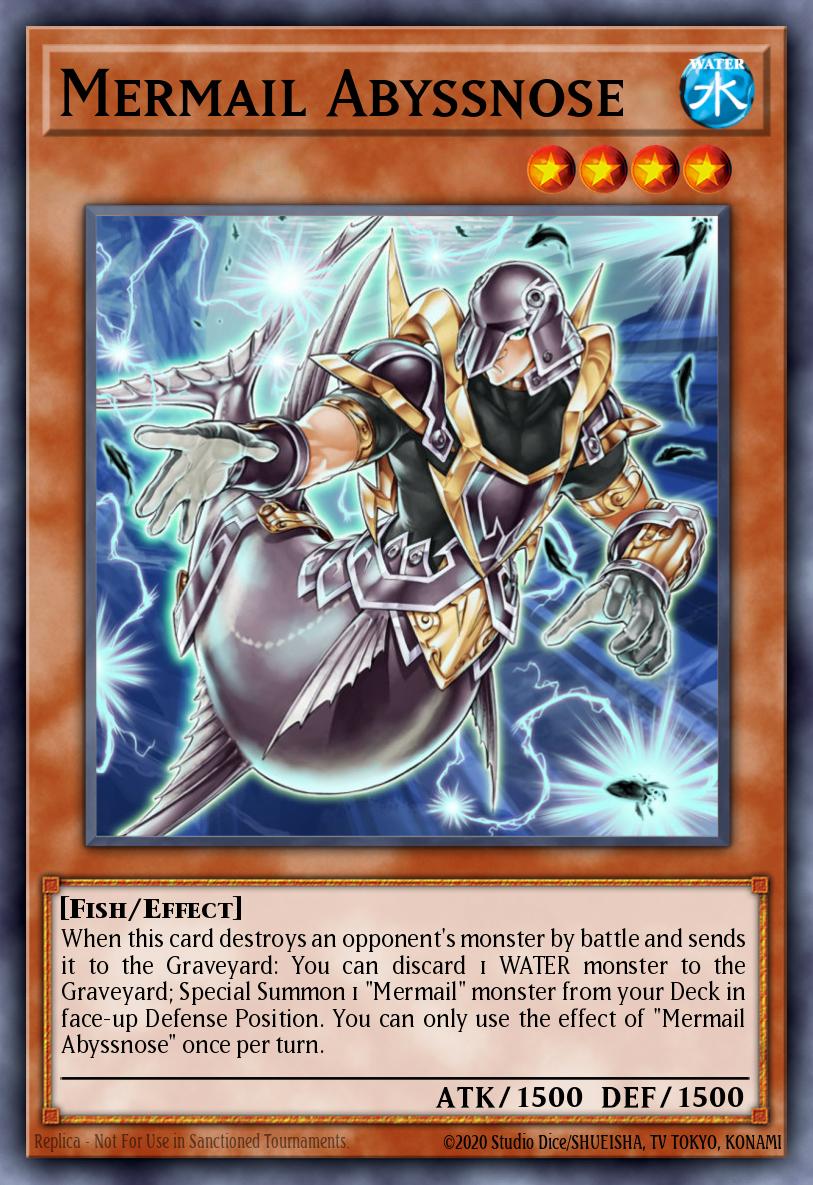 Mermail Abyssnose Yu-Gi-Oh card