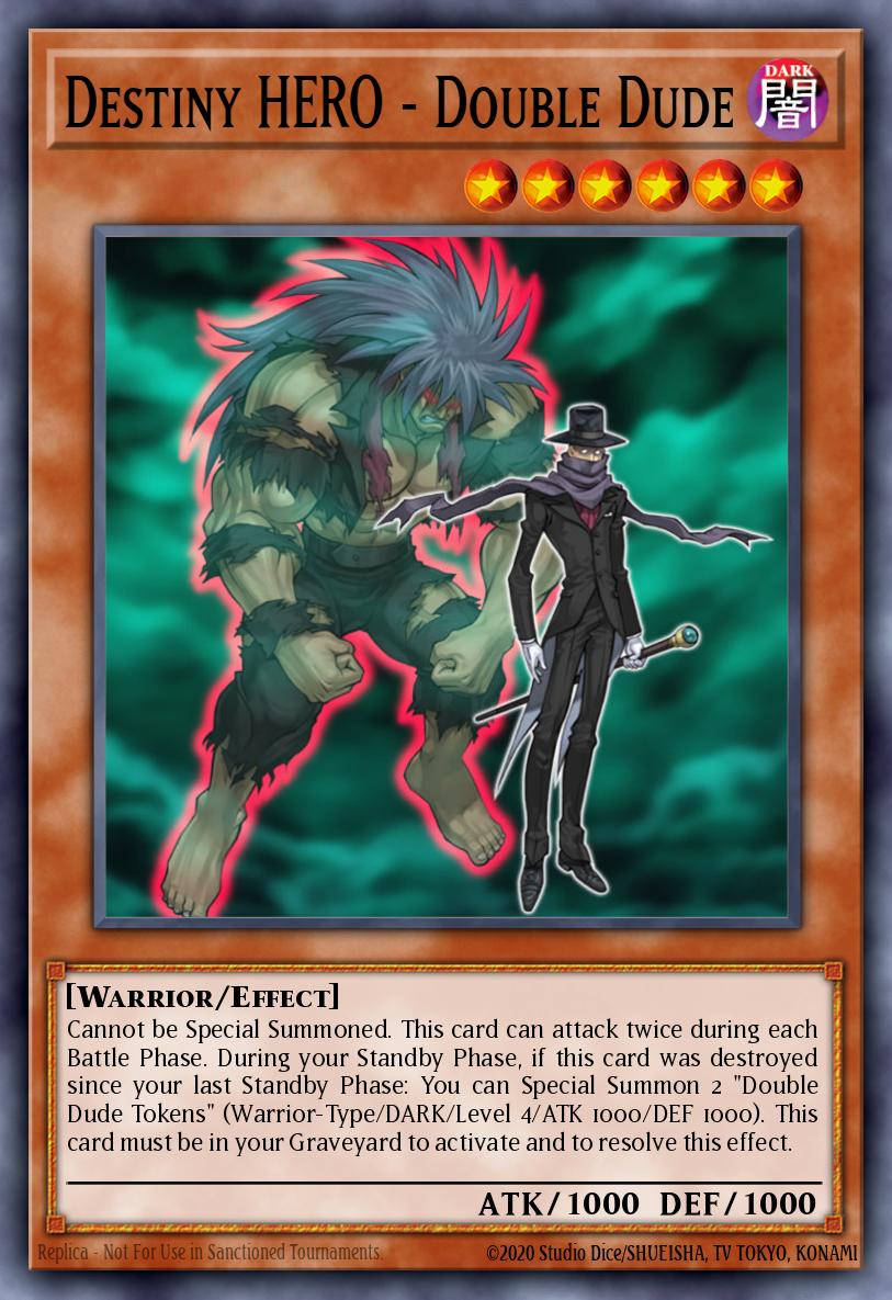 Destiny HERO - Double Dude Yu-Gi-Oh card
