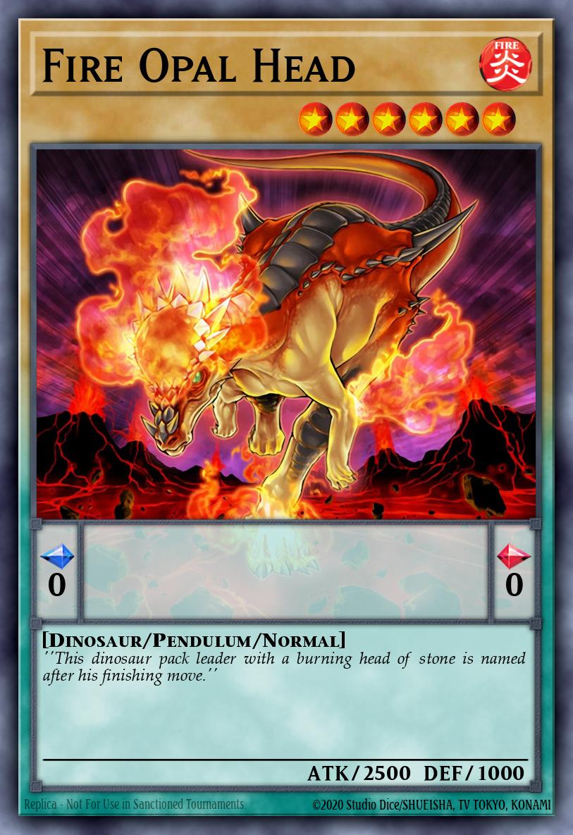 Fire Opal Head Yu-Gi-Oh card