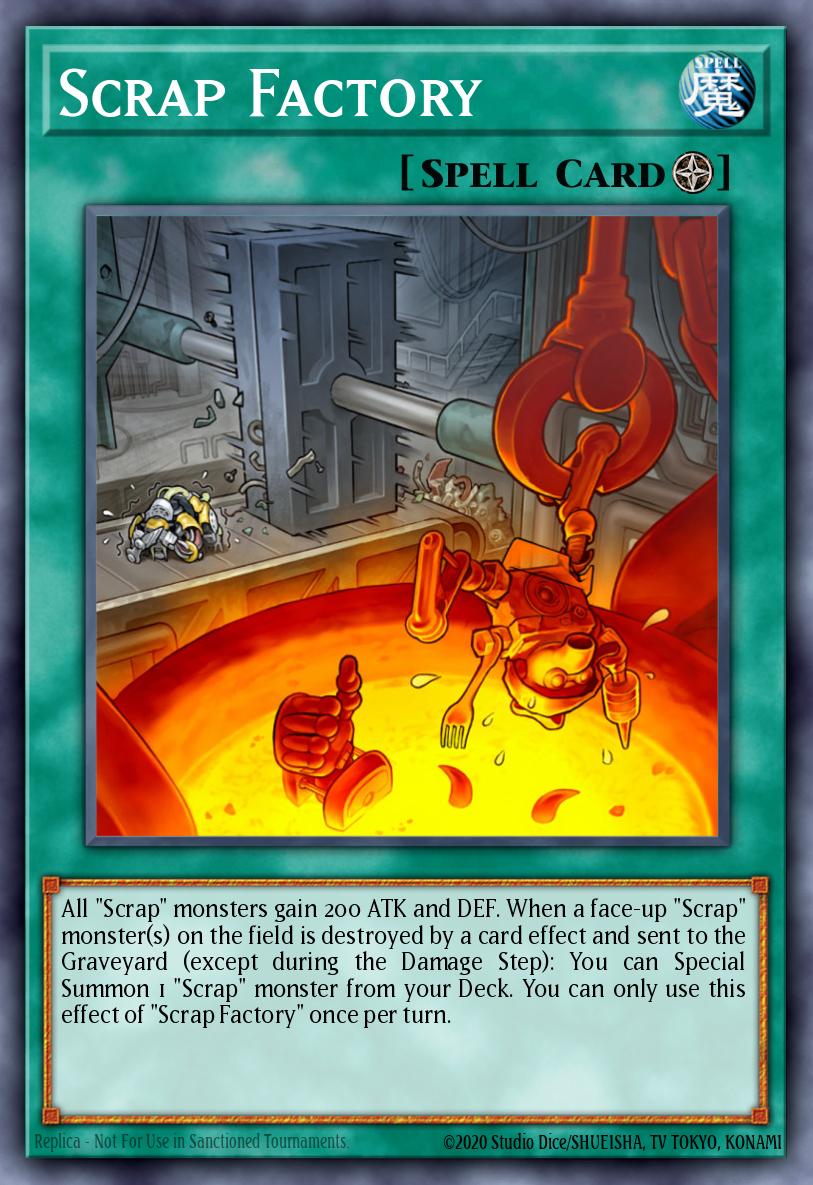 Scrap Factory Yu-Gi-Oh card