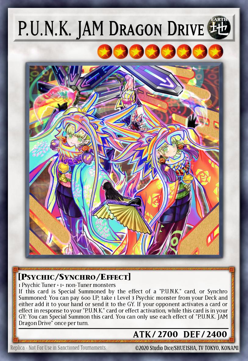 P.U.N.K. JAM Dragon Drive Yu-Gi-Oh card