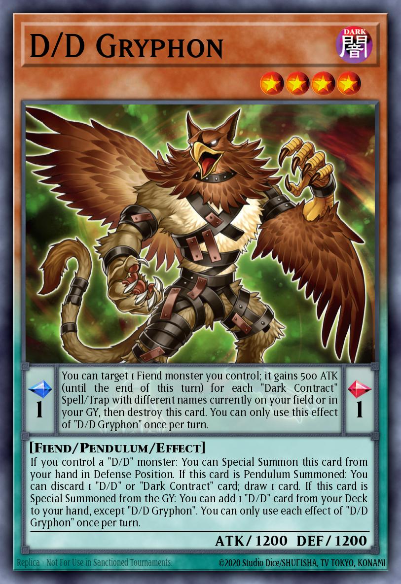 D/D Gryphon Yu-Gi-Oh card
