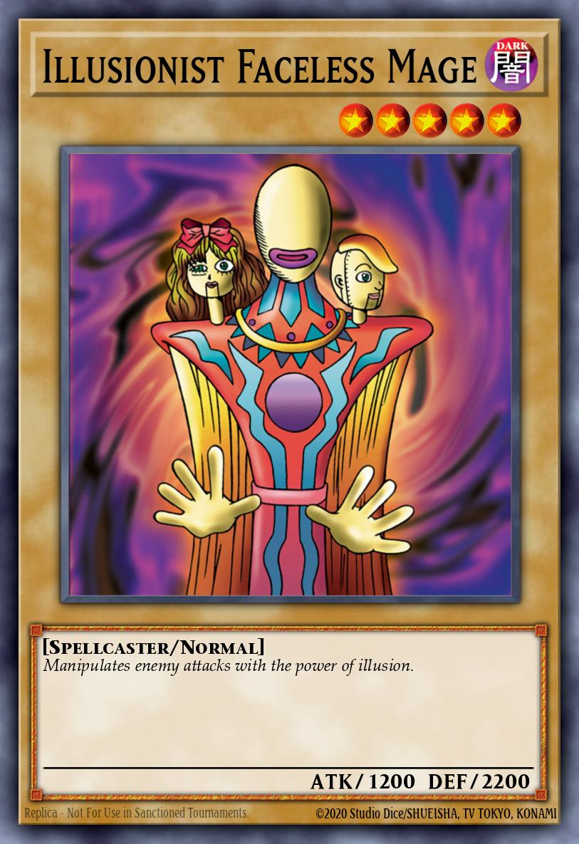 Illusionist Faceless Mage Yu-Gi-Oh card