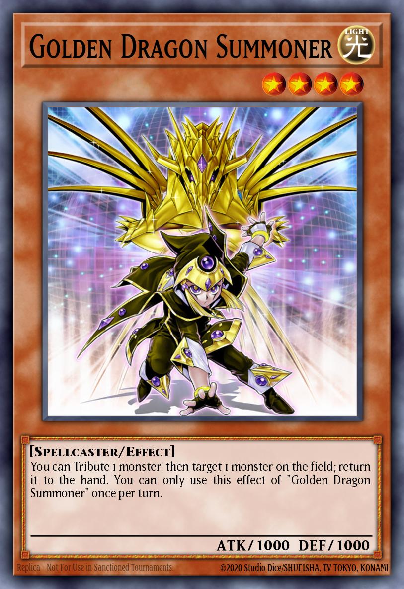 Golden Dragon Summoner Yu-Gi-Oh card