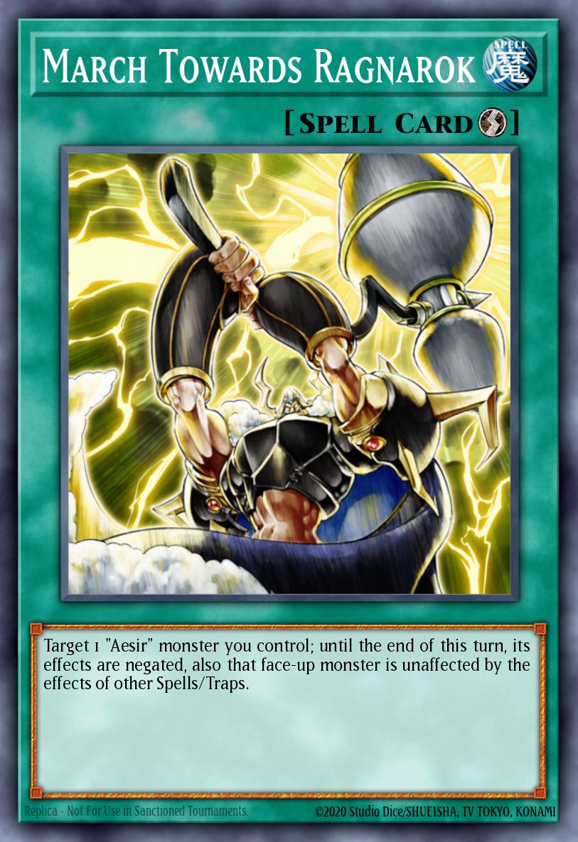 March Towards Ragnarok Yu-Gi-Oh card