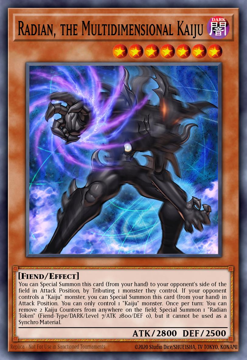 Radian, the Multidimensional Kaiju Yu-Gi-Oh card