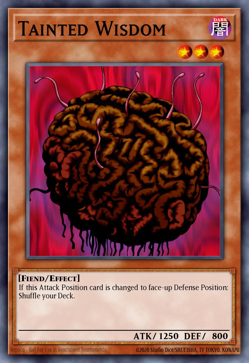 Tainted Wisdom Yu-Gi-Oh card