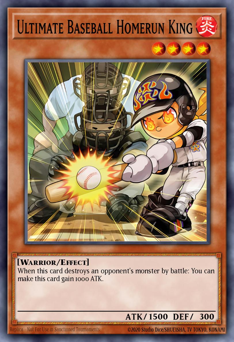 Ultimate Baseball Homerun King Yu-Gi-Oh card