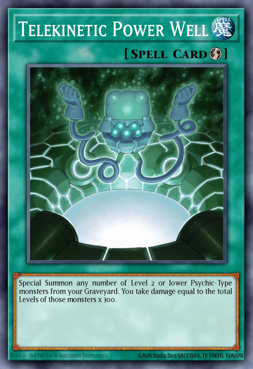 Telekinetic Power Well Yu-Gi-Oh card