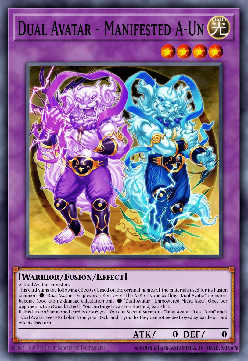 Dual Avatar - Manifested A-Un Yu-Gi-Oh card