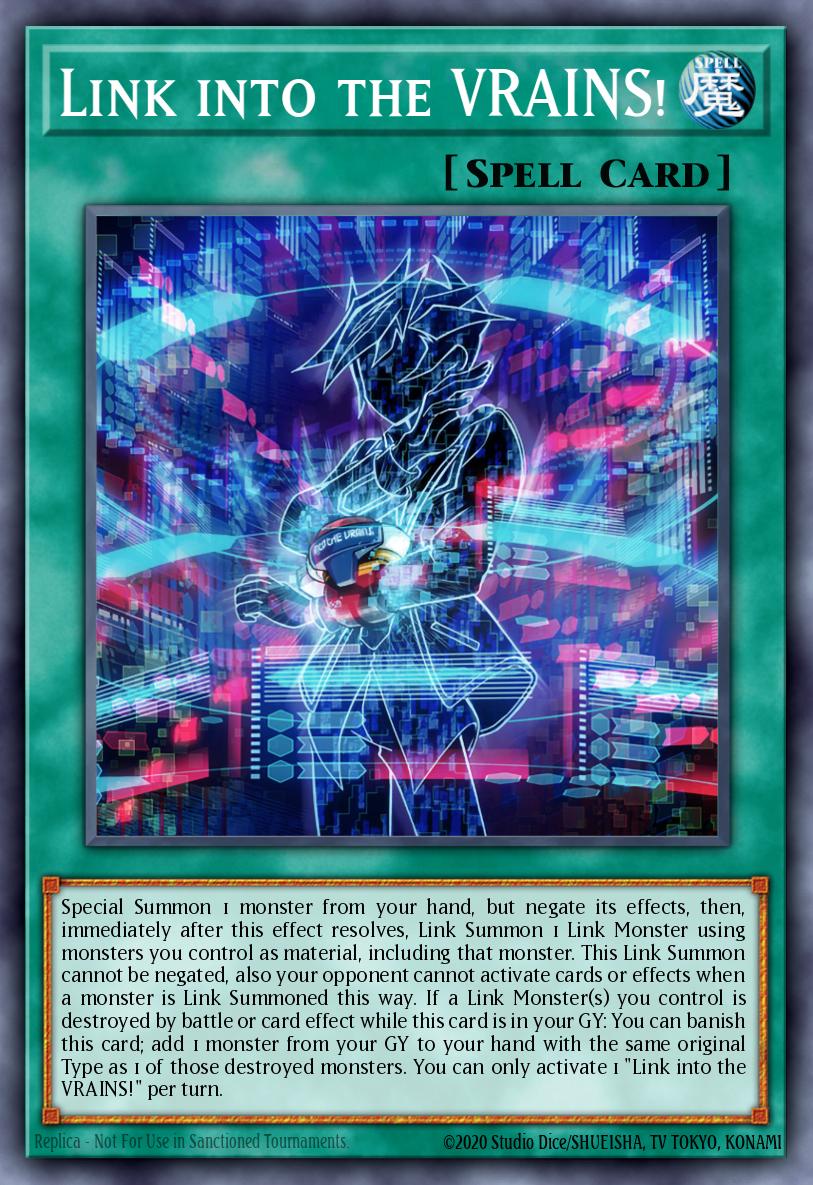 Link into the VRAINS! Yu-Gi-Oh card