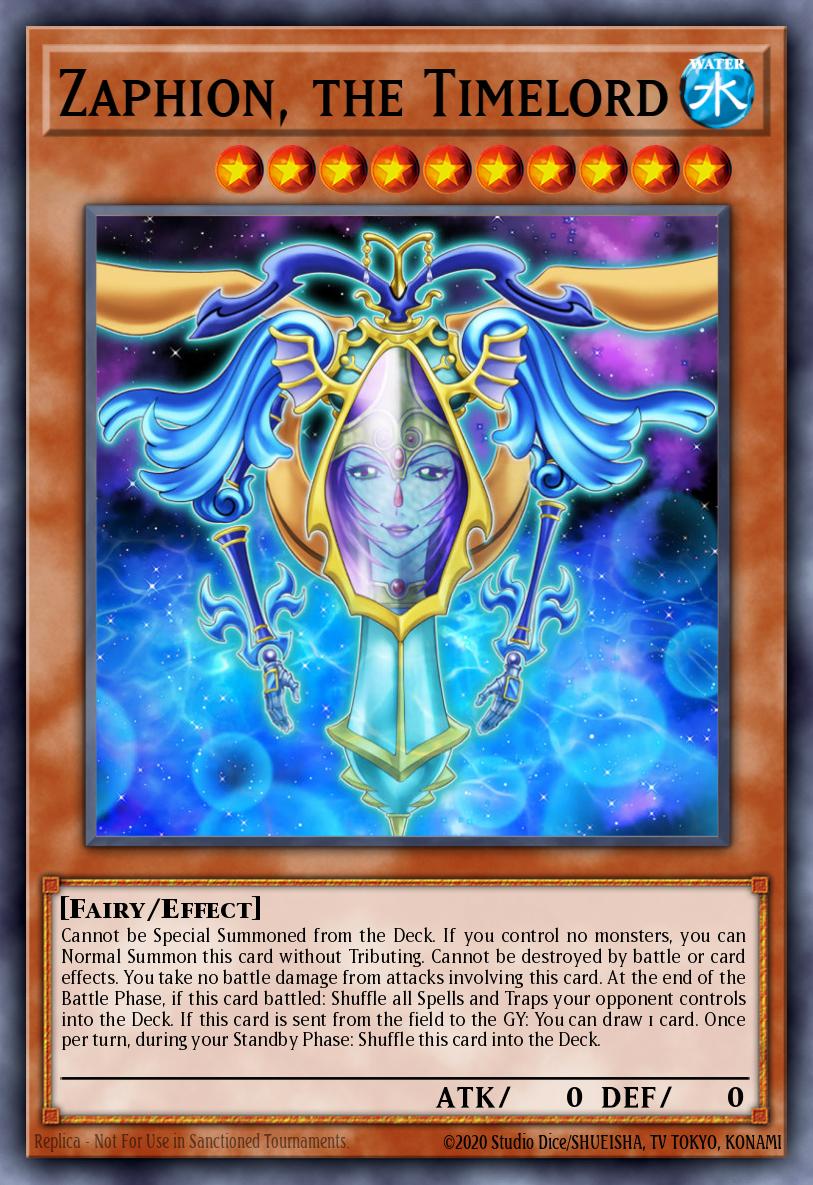 Zaphion, the Timelord Yu-Gi-Oh card