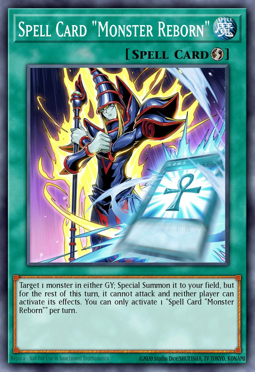 Spell Card "Monster Reborn" Yu-Gi-Oh card