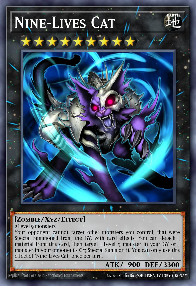 Nine-Lives Cat Yu-Gi-Oh card