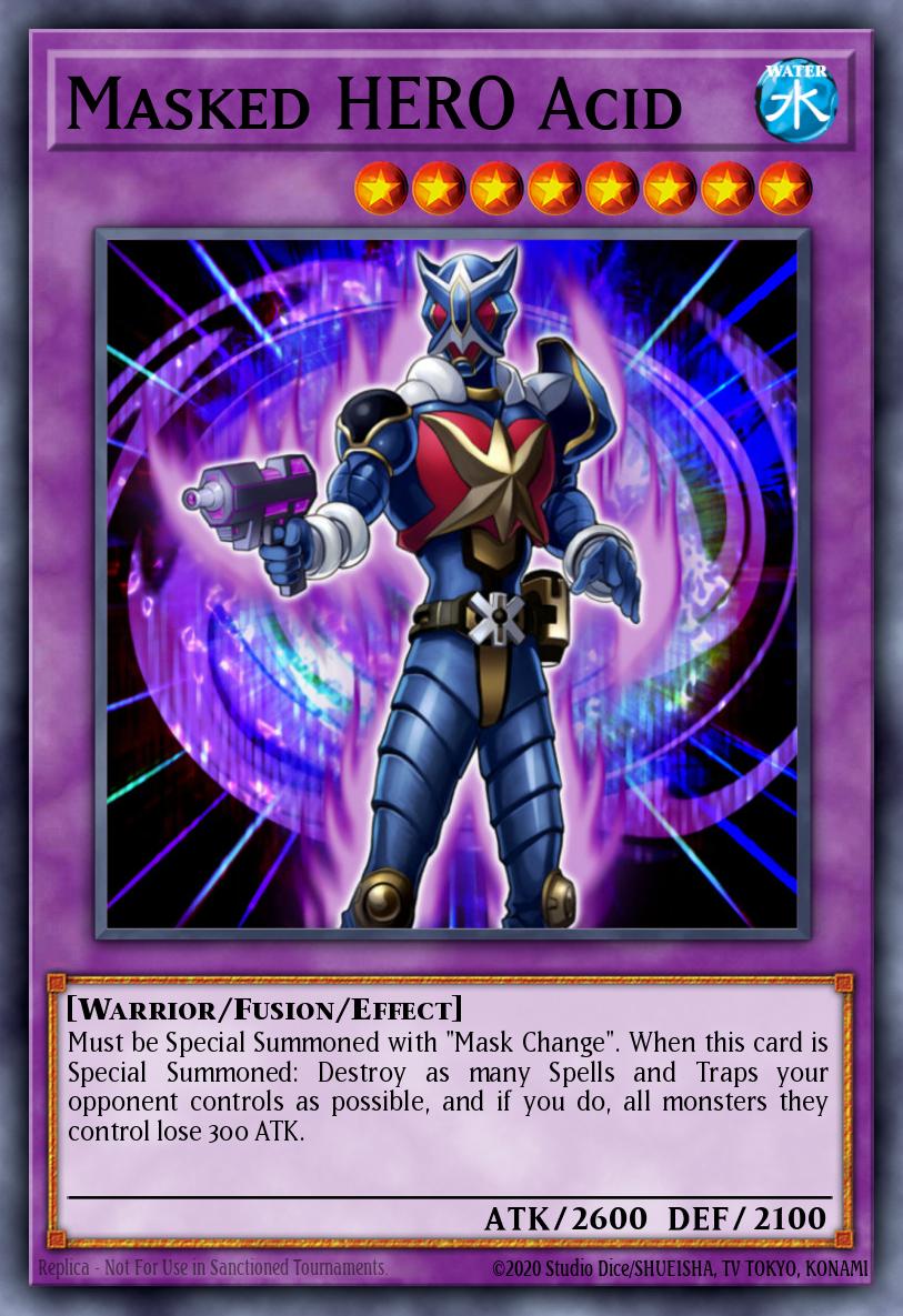 Masked HERO Acid Yu-Gi-Oh card