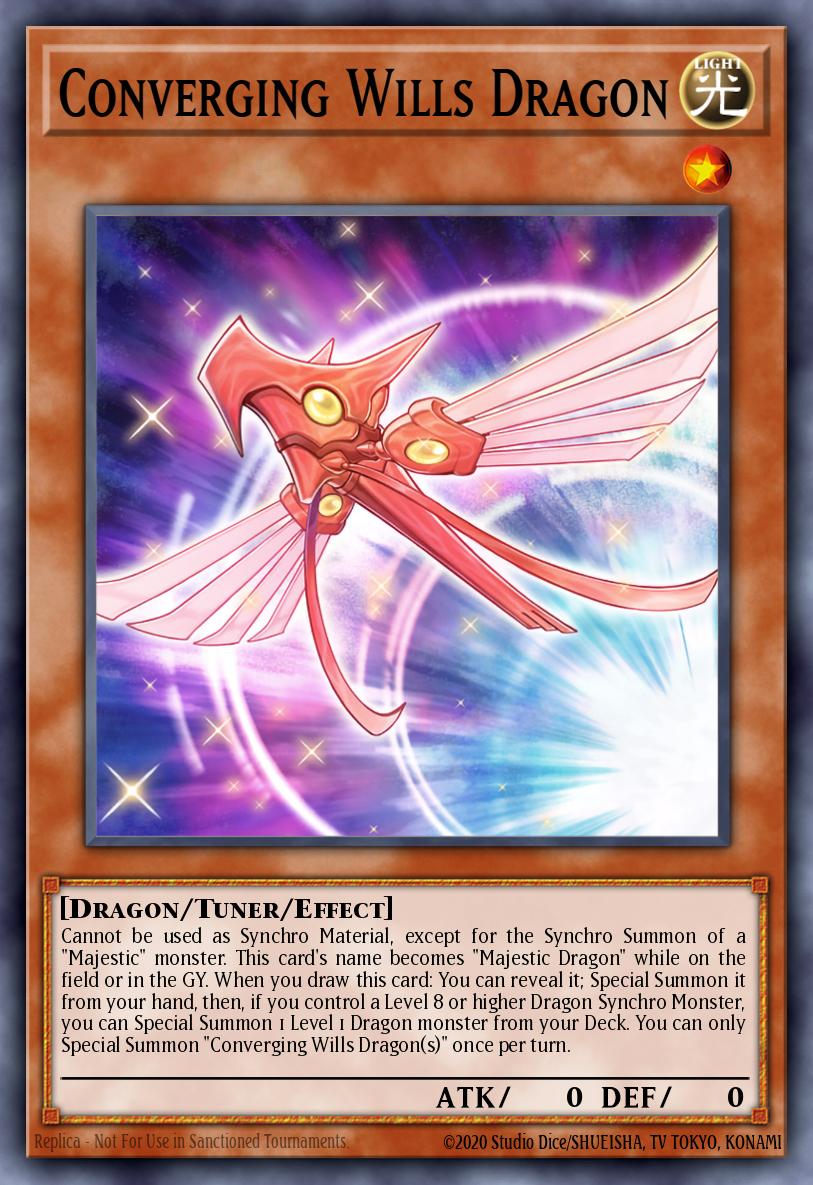 Converging Wills Dragon Yu-Gi-Oh card