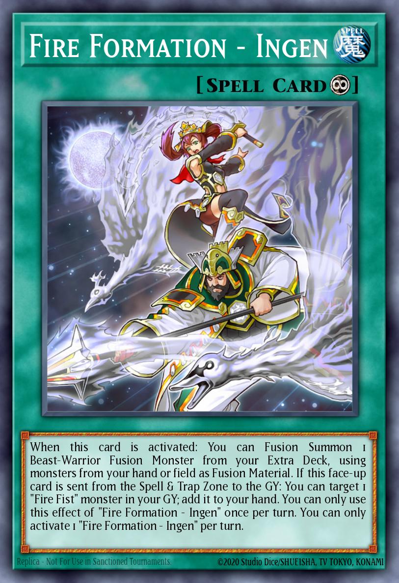 Fire Formation - Ingen Yu-Gi-Oh card