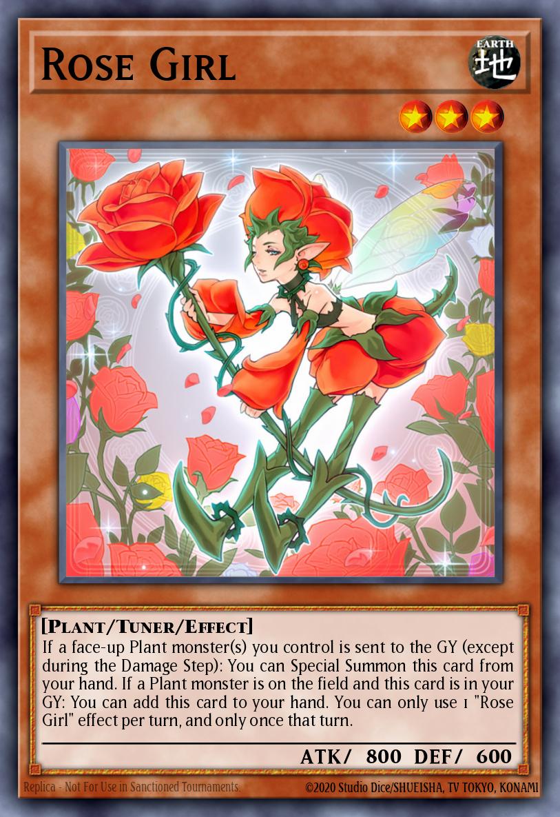 Rose Girl Yu-Gi-Oh card