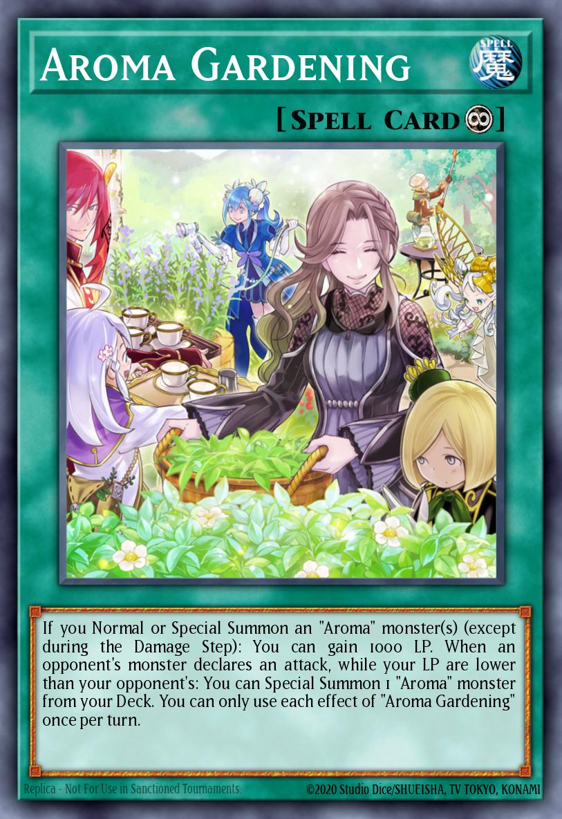 Aroma Gardening Yu-Gi-Oh card