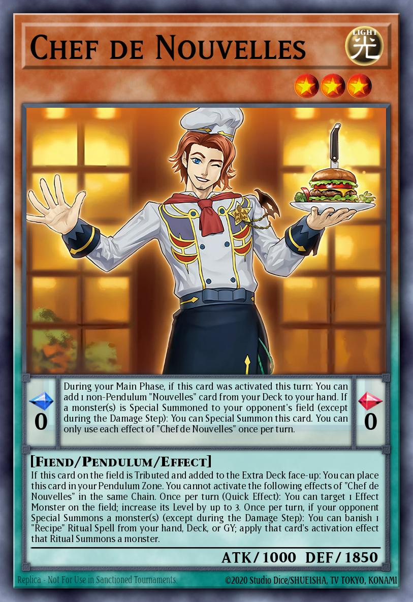 Chef de Nouvelles Yu-Gi-Oh card