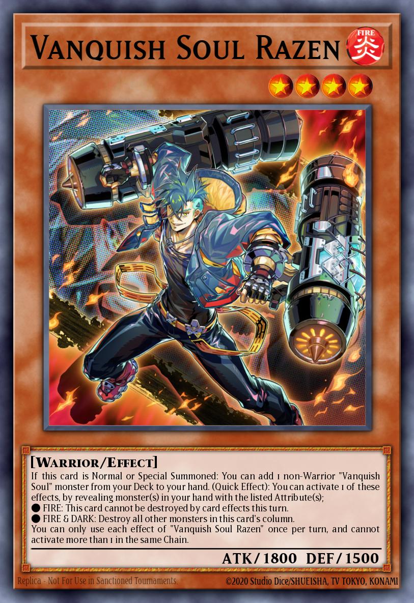 Vanquish Soul Razen Yu-Gi-Oh card