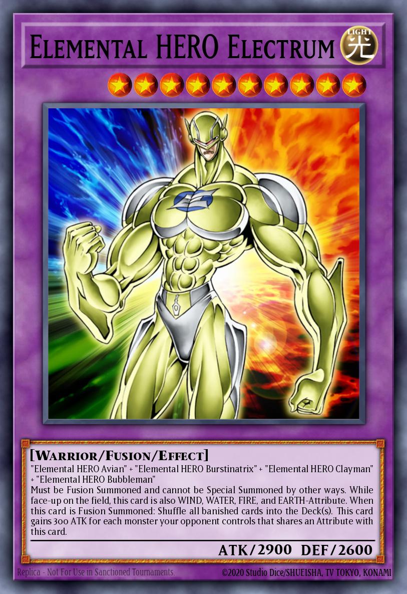 Elemental HERO Electrum Yu-Gi-Oh card