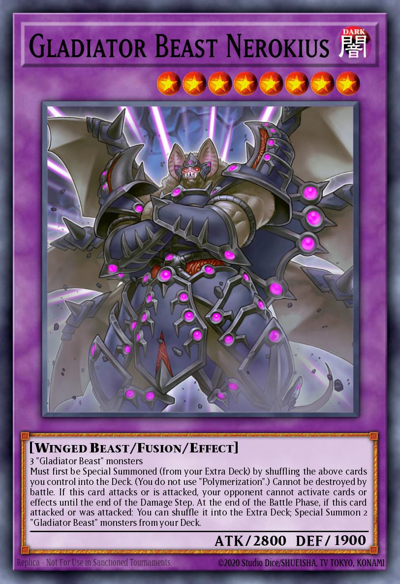 Gladiator Beast Nerokius Yu-Gi-Oh card